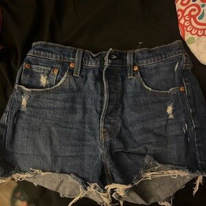 Levi 501 Distressed Women Shorts